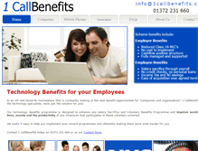 Tablet Screenshot of 1callbenefits.com